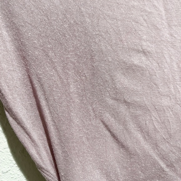 Alo Yoga Barre Long Sleeve Tie-Waist Crop Top Mauve Pink Dusted Plum Medium M - Picture 7 of 8